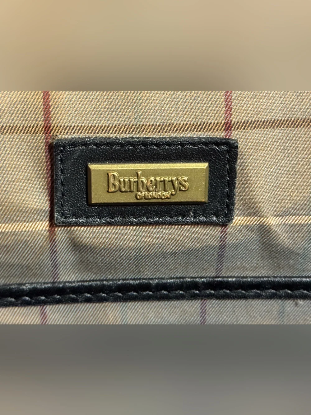 Burberry Black Leather Briefcase